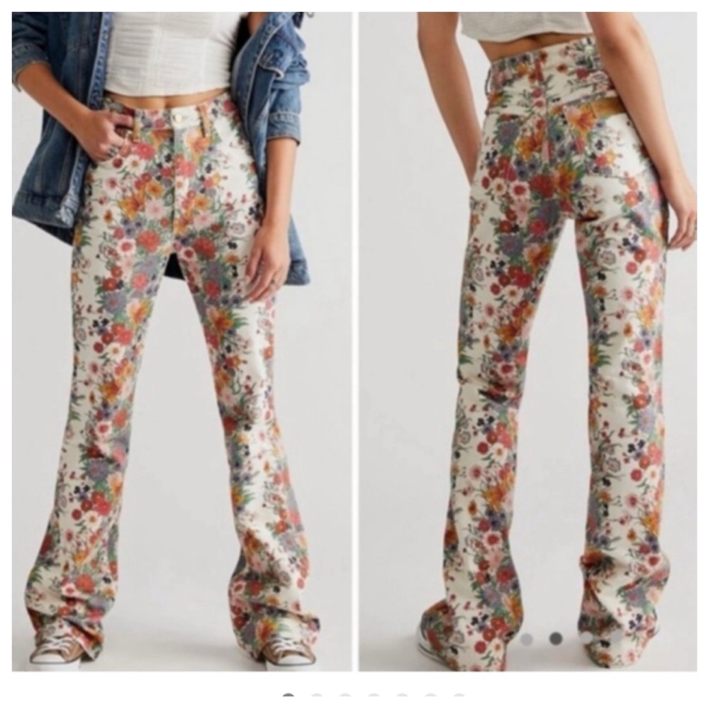 Wrangler Westward 626 High Rise Boot Floral Jeans